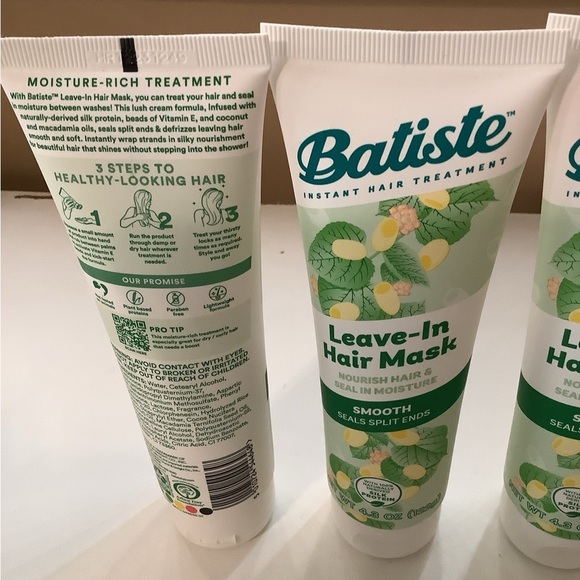 4pc Batiste Smooth Leave-In Hair Mask - Smooth Seals Split Ends 4.3 oz Each - Picture 3 of 3